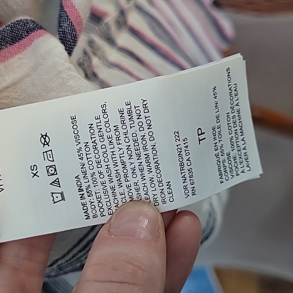 Nautica linen tiered dress - Picture 13 of 14